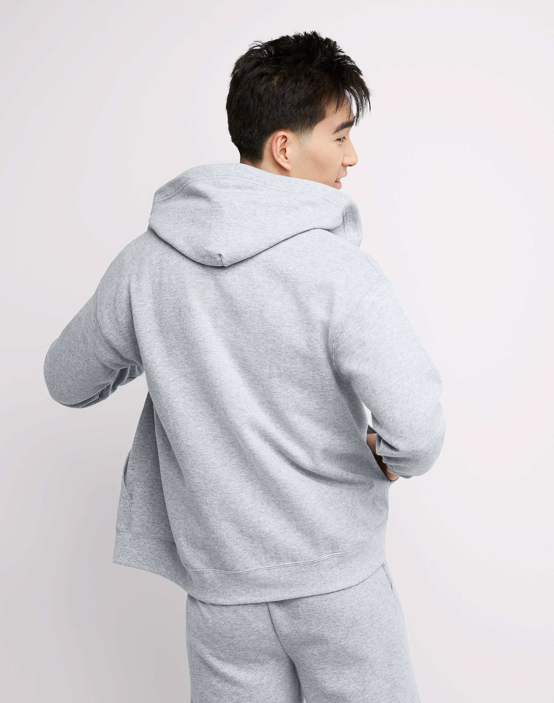 Hanes Men's EcoSmart Full Zip Fleece Hoodie Sweatshirt photo 3