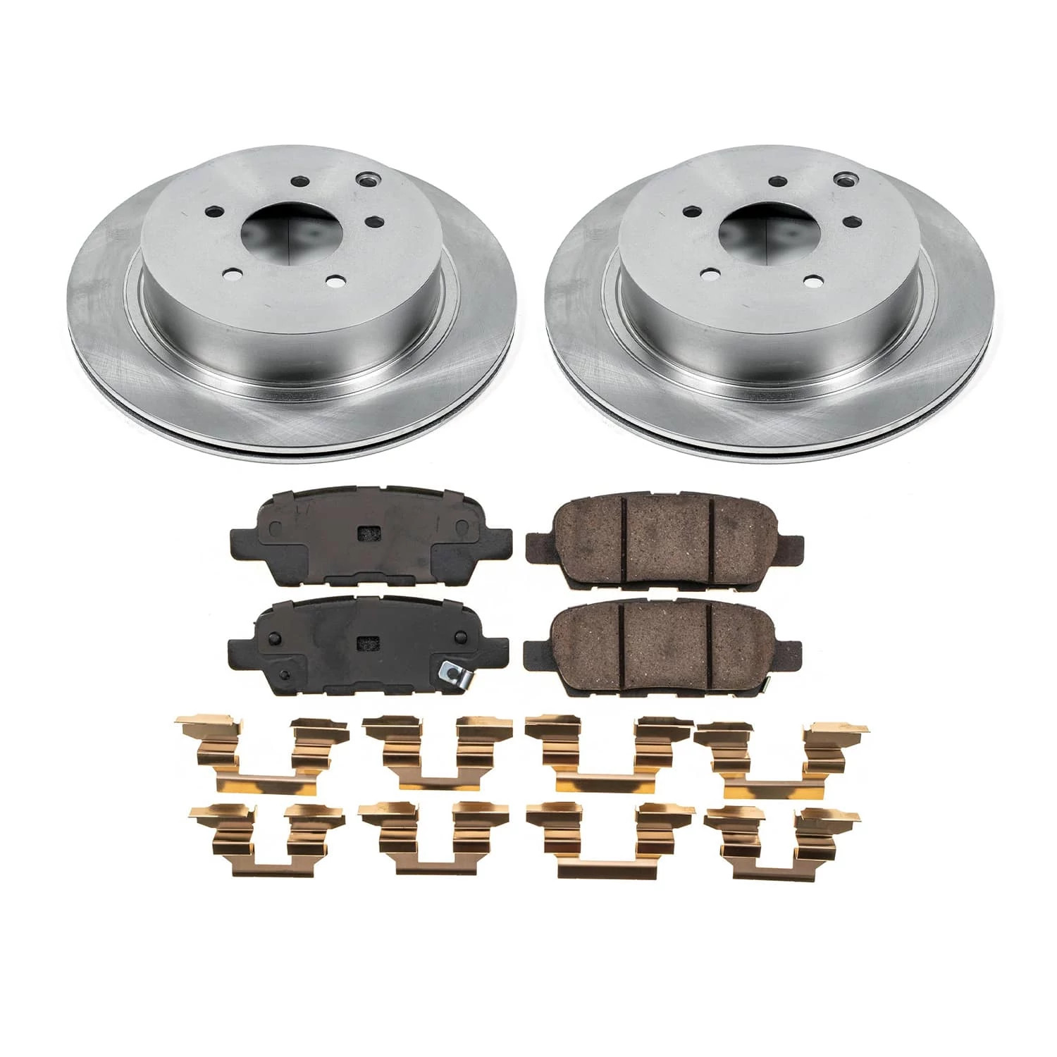 PowerStop Rear Stock Replacement Brake Pad and Rotor Kit Fits: INFINITI Select Models KOE9134