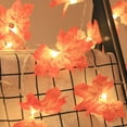 thumbnail image 2 of Maple Leaves Garland Led Holiday String Light Valentine Birthday Wedding Party Decoration Economic Light Fairy Lamp String, 2 of 7