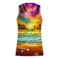 thumbnail image 4 of IROINNID Round Neckline Tank Tops For Men Sleeveless New Summer Floral Hawaiian Camisole Sport Tank Top Pullover Graphic Print Tops, 4 of 4