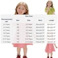 thumbnail image 3 of Girls Summer Dress with Heart Embroidery - Soft Cotton Puff Sleeve A-Line Polo Dress for Kids, Pink,Size 11-12 T, 3 of 6