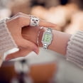 thumbnail image 1 of Reloj de acero inoxidable para mujer, reloj de cuarzo resistente al agua, reloj de pulsera de moda para mujer, reloj de vestir elegante, reloj deportivo digital de regalo., 1 of 4