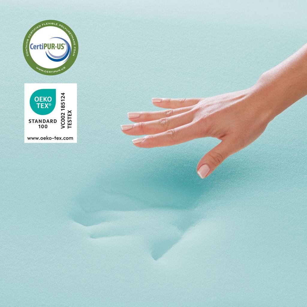 Dream Serenity® 2-Inch Memory Foam AcuRelief Zoned Memory Foam Mattress Topper - D
