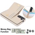 thumbnail image 2 of ELEHOLD Case for Samsung Galaxy S23 Plus,Business PU Leather Stand Case with Card Holder & Ring Holder,White, 2 of 7