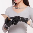 thumbnail image 3 of Moda Mujer Guantes cálidos de invierno Pan táctil y cálida con forro térmico Cuero para Senderismo Deportes al aire libre Baoblaze Guantes cálidos de invierno, 3 of 8
