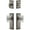 Antique Pewter, variant on Grandeur 828941 Fifth Avenue Solid Brass Single Cylinder Keyed Entry Knobset And Deadbolt