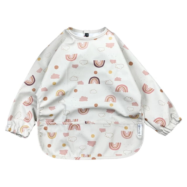 Babero de alimentación de babero de manga larga para bebés y niños Delantal Zulema babero de manga larga