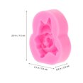 thumbnail image 2 of WASHWEPE De Silicona Rosa Para Vela Con Forma De Flor Práctico Y Seguro Para Uso En Casa, 2 of 6