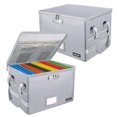 thumbnail image 1 of Caja para archivos ENGPOW ignífuga y con cerradura, paquete de 2, 1 of 7