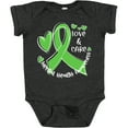 thumbnail image 3 of Inktastic Love and Care Mental Health Awareness Green Ribbon Boys or Girls Baby Bodysuit, 3 of 5