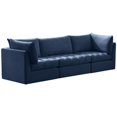 thumbnail image 1 of Meridian Furniture Jacob Navy Velvet Modular Sofa, 1 of 10