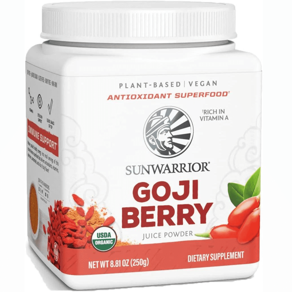 Sunwarrior Organic Goji Berry Supplement Plant Based Superfood Powder