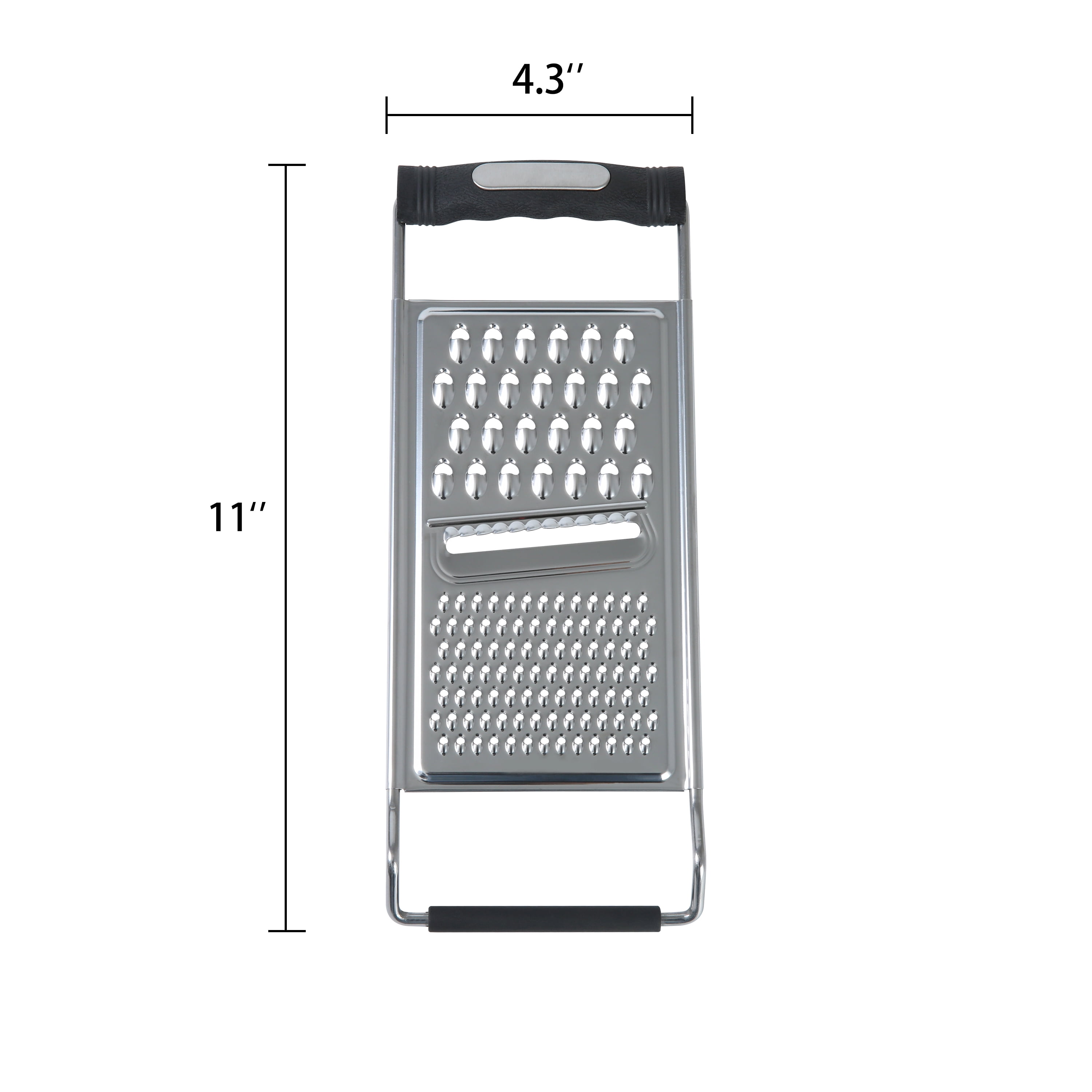 Mainstays Flat Grater with Soft Grip Handle and Non-Slip Base