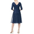 thumbnail image 2 of Js Collection Womens Sophia Embroidered Midi Dress, Blue/10, 2 of 5