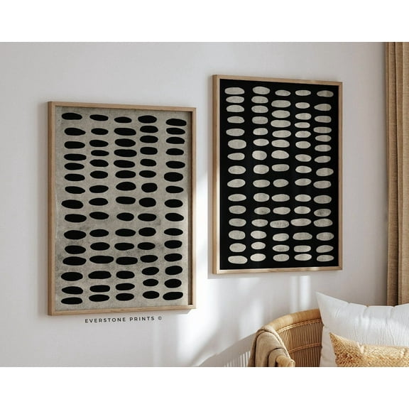 Luvia Black And Brown Textured, Modern, Neutral Abstract Poster Abstract Art, Abstract Art, Modern Wall Decor Set 2 Prints 8x12 UNFRAMED