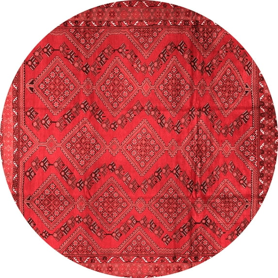 Ahgly Company Indoor Round Persian Red Traditional Area Rugs, 5' Round