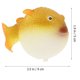thumbnail image 3 of Fish Tank Decoration Luminous Plastic Aquarium Puffer Fluorescente Simulación Puffer (Amarillo), 3 of 3