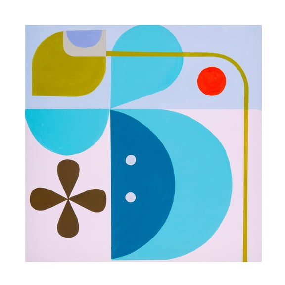 Canvas Wall Art - Marion Griese 'Running Toward The Sun 11' Wall Art for Living Room, Bedroom, or Office Décor by Trademark Fine Art - 14 x 14 Inches