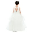 thumbnail image 5 of Ekidsbridal Girl Pageant Flower Girl Dress - Satin Heart Cutout with Ruffled Tulle 329-A (Size: 4-12), 5 of 6