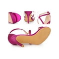 thumbnail image 2 of BLISSFUL STEP Glitter Crisscross Strap Stiletto High Heels Sandals for Women Hot Pink 10, 2 of 6