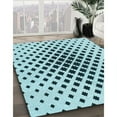 thumbnail image 3 of Ahgly Company Machine Washable Indoor Rectangle Transitional Aquamarine Stone Green Area Rugs, 2' x 4', 3 of 7