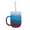 Americana with Lid and Straw, variant on Silipint 25oz Silicone Barrel Cup with Handle – Unbreakable, BPA-Free, Dishwasher, Microwave, Freezer, Oven Safe Travel Coffee Mug for Coffee, Smoothies, Water, Cocktails (Mountain Air)