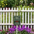 thumbnail image 5 of Ymaotrade No Trespassing Dog On Premises Keep Gate Shut Yard Sign with Stakes 7×8.8in, Sturdy Aluminum Yard Signs Rust Free, Warning Signs for Home, Dog House Sign Decorations, 5 of 7