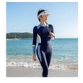 thumbnail image 5 of Nookwell Wetsuit for Womens in Cold Water, Front Zip Long Sleeve Wetsuit Skin Protection Diving Suit for Aerobics Diving Surfing Swimming, 5 of 8
