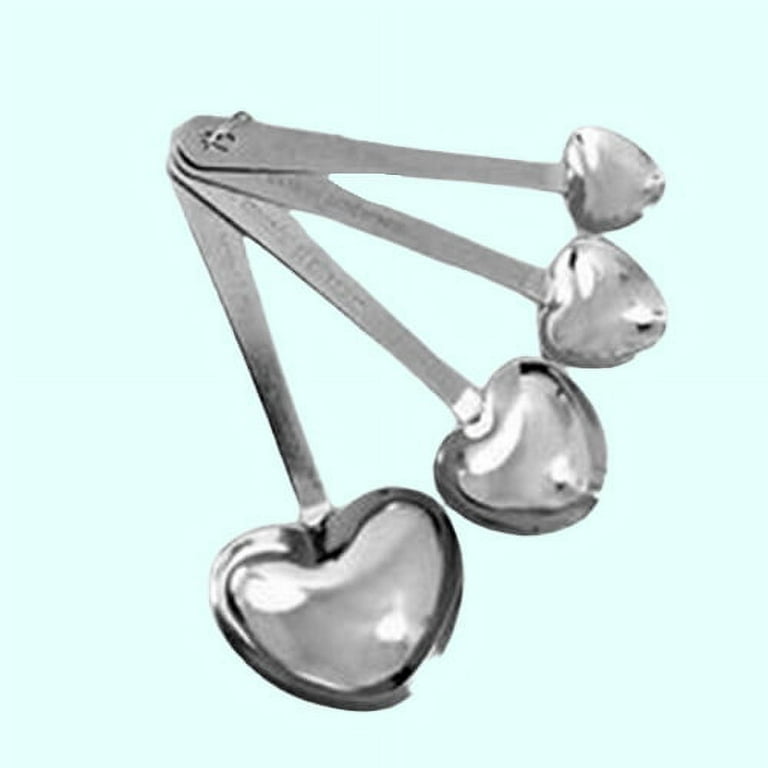 Love Beyond Measure Heart Shaped Measuring Spoons - Wedding (Set of 4)