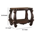 thumbnail image 4 of Acme Versailles End Table Cherry Oak, 4 of 5