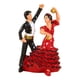 thumbnail image 2 of Figura de novios, adorno de mesa, escultura romántica coleccionable de pareja borde negro, 2 of 8
