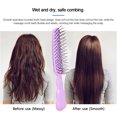 thumbnail image 4 of Cepillo de paleta para desenredar con ventilación peine para soplar el cabello peine con forma curva para mujeres, 4 of 9