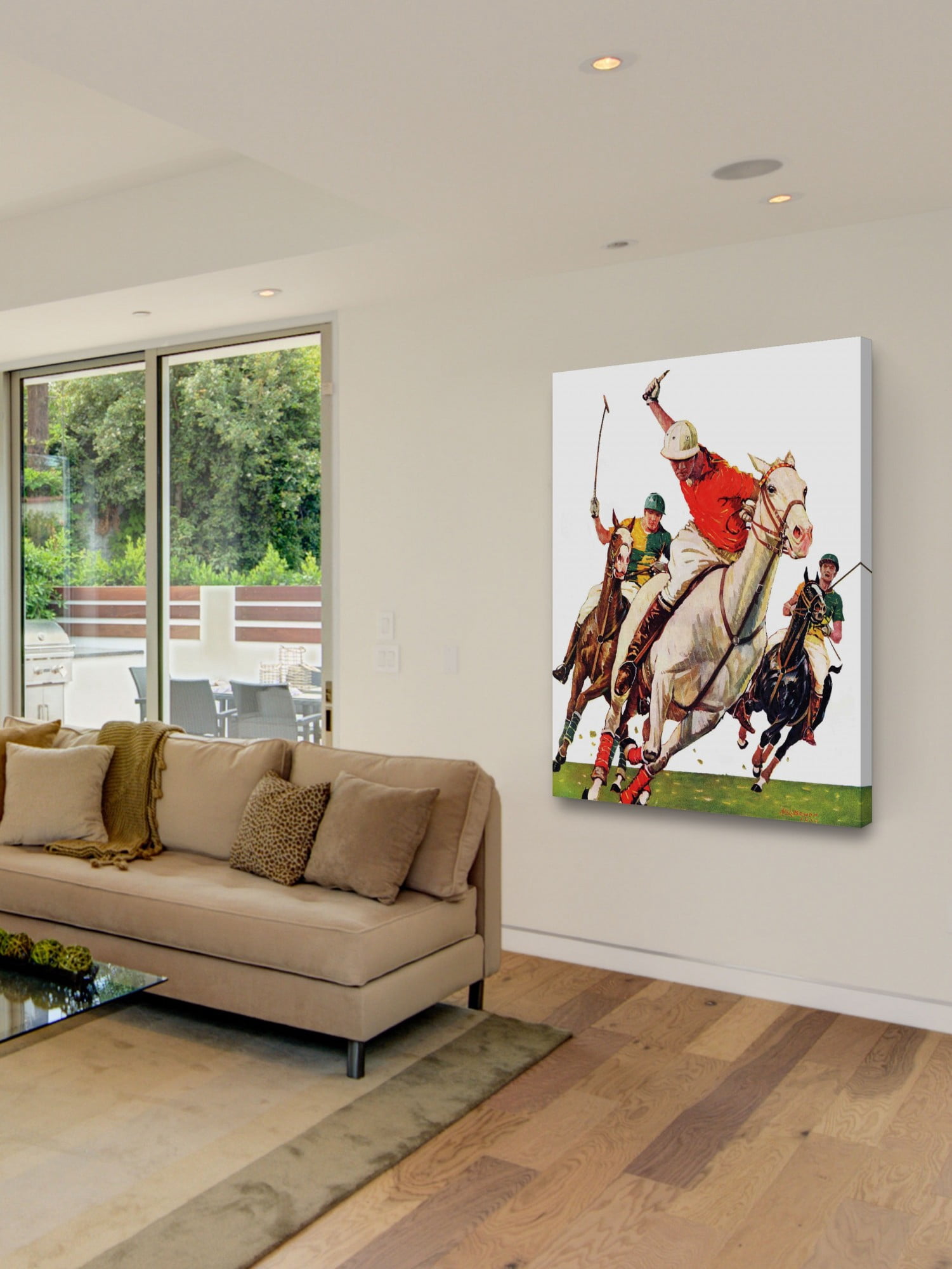 Marmont Hill Polo Match by Maurice Bower Painting Print on Canvas