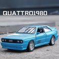 thumbnail image 3 of 1:36 BMW M3 E30 1987 Porsche 911 Turbo Audi Quattro BMW M4 coche de juguete de Metal fundido a presión y vehículos de juguete modelo de coche para niños, 3 of 5