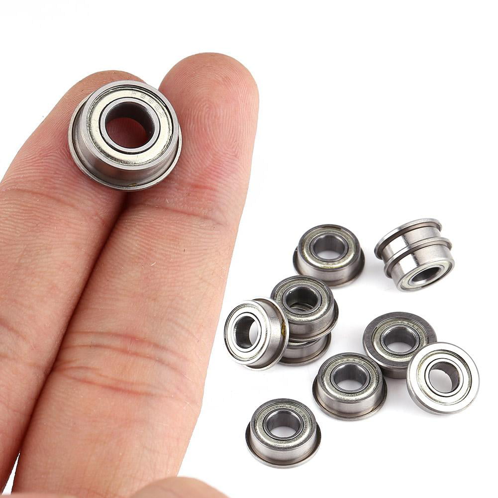 MOTOR BALL BEARINGS--2MM ID X 5MM OD-FLANGED AND SHIELDED-LOT of 10 
