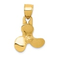 thumbnail image 1 of 14K Yellow Gold 3-D Moveable Blade Propeller Pendant, 1 of 2
