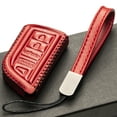 thumbnail image 5 of Vitodeco Genuine Leather Smart Key Fob Case with Leather Key Strap Compatible for Acura MDX, Acura RDX 2022 -2023 (4-Button, Red), 5 of 6