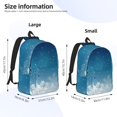 thumbnail image 4 of Daiia Christmas Snowflakes Vintage Canvas Backpack for Men and Women ,Hiking Backpack,Travel Laptop Bag for School,Large Capacity Backpack, 4 of 8
