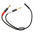 thumbnail image 1 of Cable De 3,5 Mm A Doble De 6,35 Mm, 13,8 Pulgadas De Longitud, Sonido Claro, Cable Divisor De Sonido De 3,5 Mm A Doble De 1/4 De Pulgada, Hembra A Macho Para Mezclador Para, 1 of 7