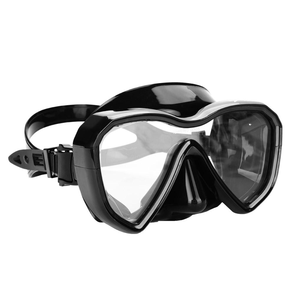 HERCHR Dive Goggles, Portable Black Antifog Snorkeling Diving Mask