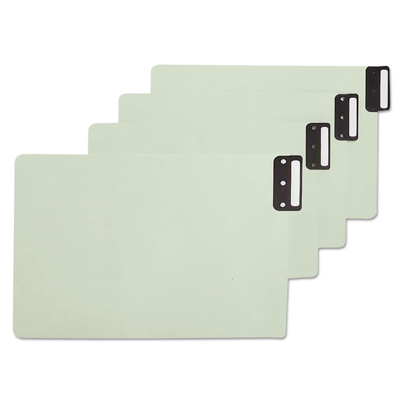 Smead, SMD63235, 100% Recycled Filing Guides with Vertical Extra-Wide Blank Tab, 50 / Box