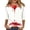 Beige, variant on Womens Halloween Tops Spider Web Skull 3/4 Sleeve Funny T Shirts Bat Spider Crew Neck Horror Blouses, XL