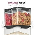 12piece airtight food storage containers with lids bpa free plastic