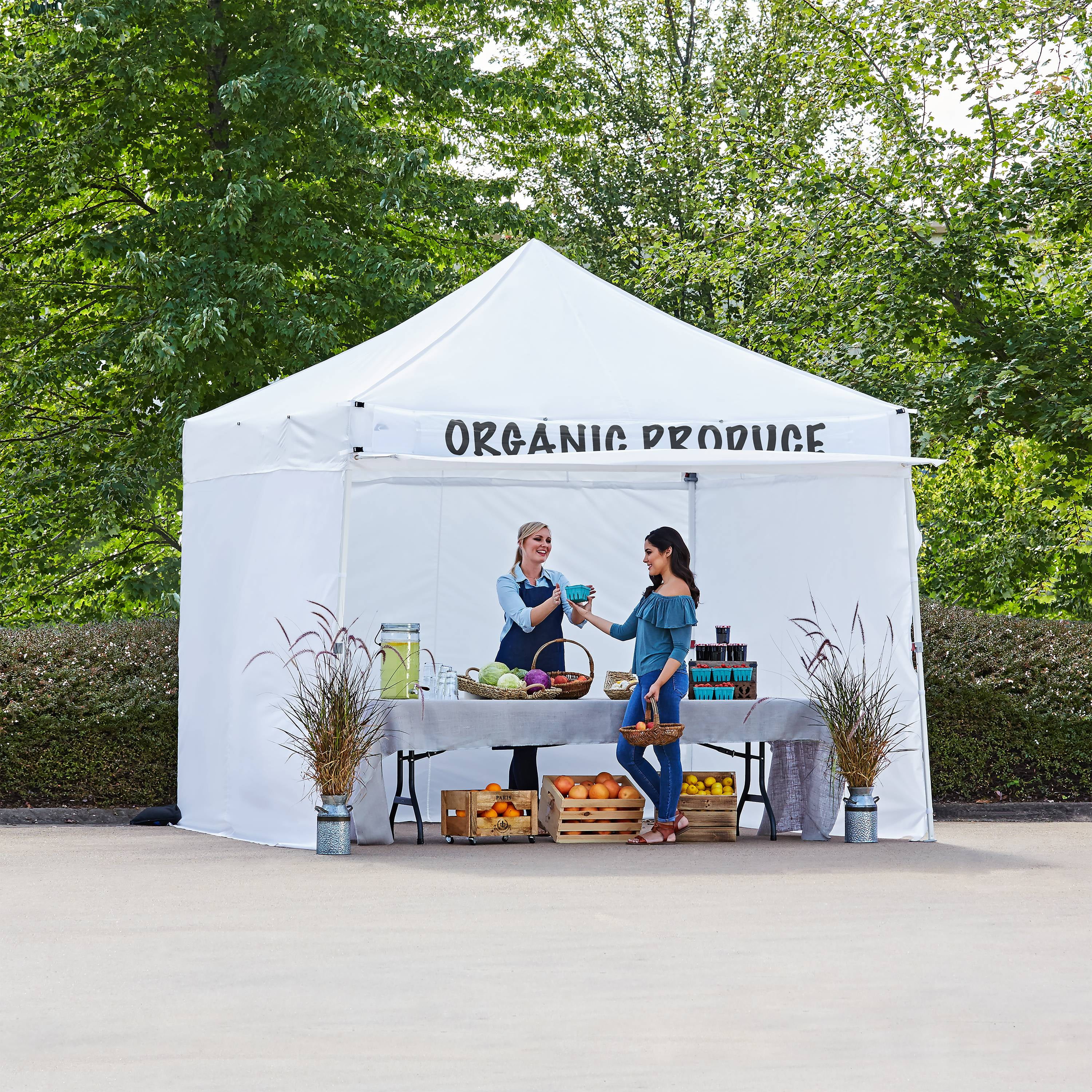 qunature テント off white GVDV 10'x10' Waterproof Pop Up Canopy Tent with Removable