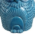 thumbnail image 5 of JONATHAN Y Millie 17.5" Classic Vintage Ceramic Indoor/Outdoor Owl Garden Stool, Blue Cracks, 5 of 6