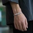 thumbnail image 2 of K-KED 925 Sterling Silver Handmade Vintage Elegant Open Cuff Bracelet Bangle-default, 2 of 4