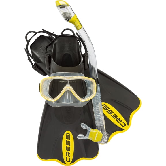 Cressi Palau SAF Set, Yellow, XS/S