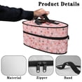 thumbnail image 5 of HELLHERO Dachshund Snowflake Pattern Dustproof Travel Home Iron Organizer (11.8x6.69x5.5 In) with Handle Easy Storage Cleaning, Bag Only, 5 of 6