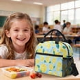 thumbnail image 4 of Kuiaobaty Lemon Print 3 Pcs Backpack and Lunch Box Set for Girls Boys Multi Pockets Lunch Bag and Bookbag with Bottle Holder Lightweight Backpack and Pencil Bags Set for School Picnic, 4 of 7