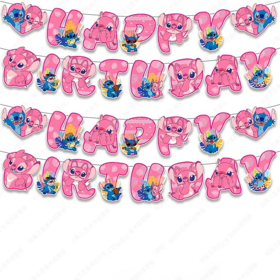 Stitch Banner For Shower Decorations Birthday Banner Party Decoration Party Supplies